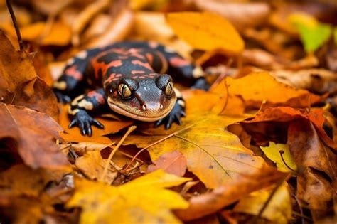  Eastern Newt: A Tiny Ambush Predator Hiding Among the Fallen Leaves!